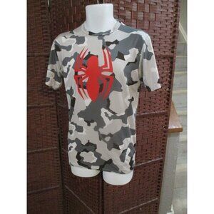Mens Under Armour Spider-man Compression Shirt Camo T Shirt Large Spiderman